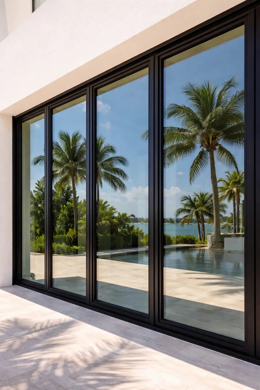 Interior view with landscape