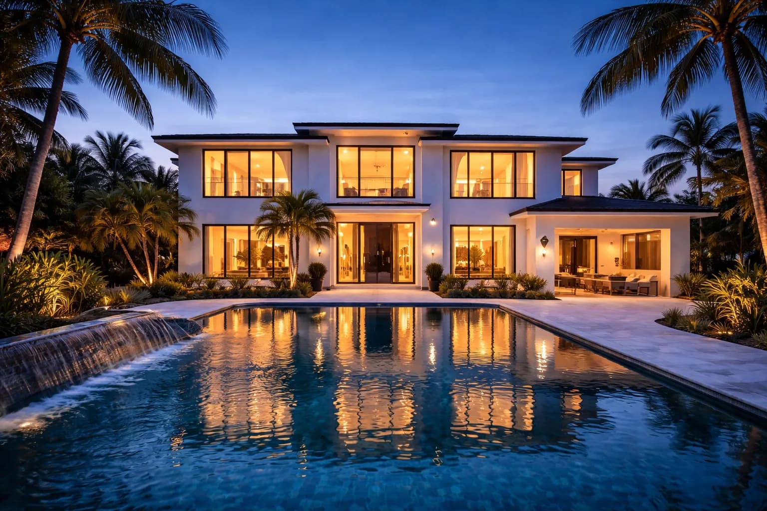 Interior view with landscape